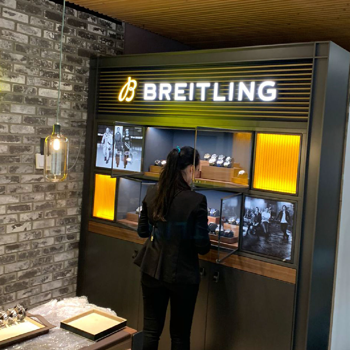 Breitling verlichte 3d letters