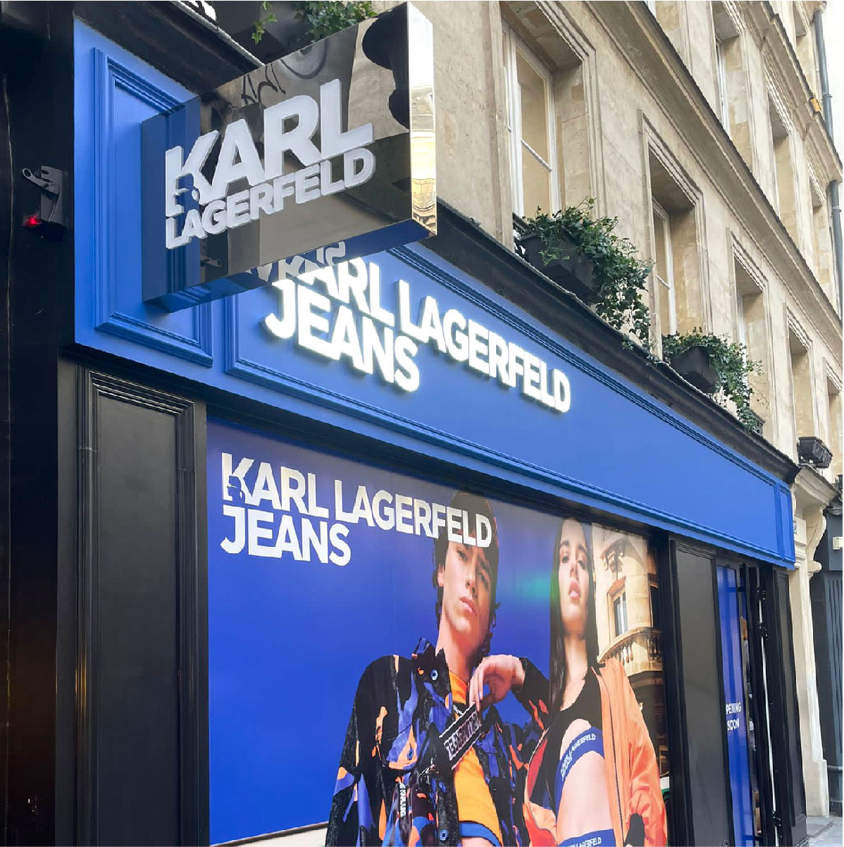 Karl Lagerfeld, Gevelreclame