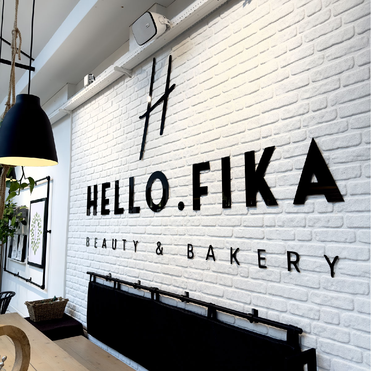 Hello Fika Onverlichte letters