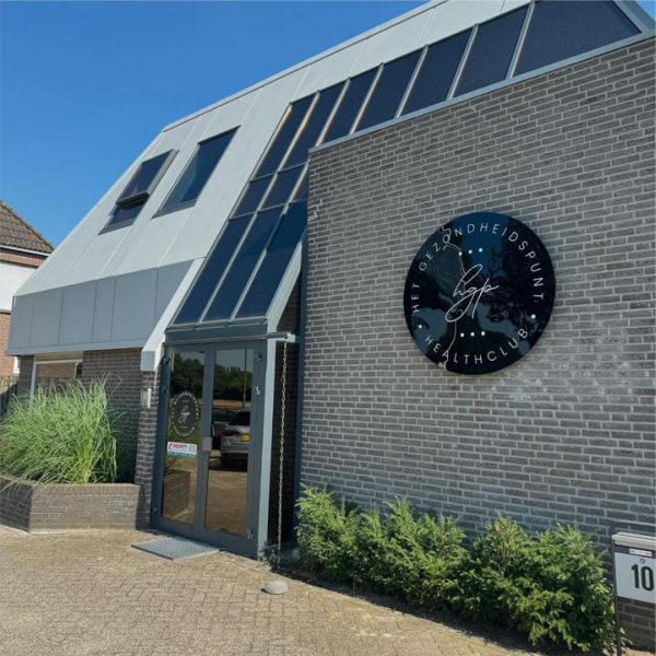 ronde lichtbak verlicht logo