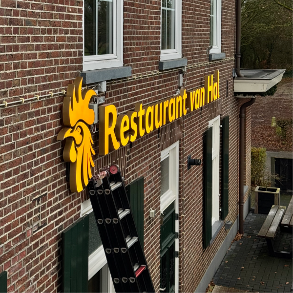 Verlichte doosletters - verlicht logo